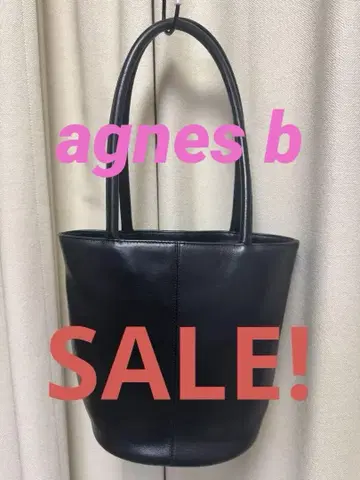 가격 인하! agnes b 가죽제품 토트백