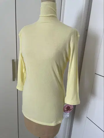 천사의 면 쉬폰 하이넥
