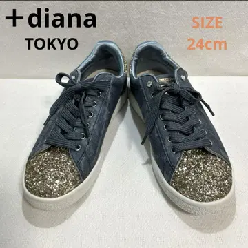 +diana 플러스 다이애나 비쥬가 달린 글리터 스니커즈 라메 스팽글