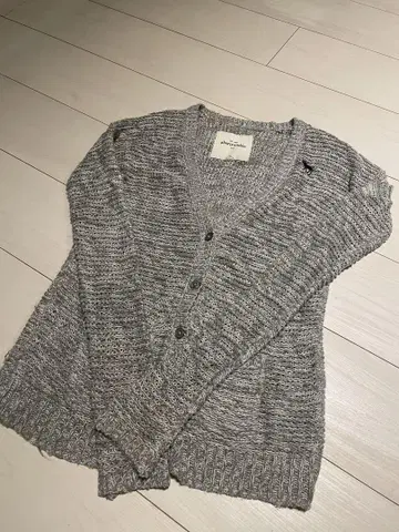 abercrombie 그레이 니트 가디건