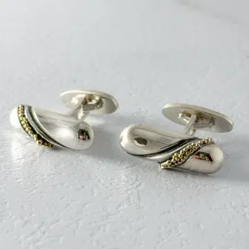 GEORG JENSEN 161B 커프스 커프스 링크 콤비 925