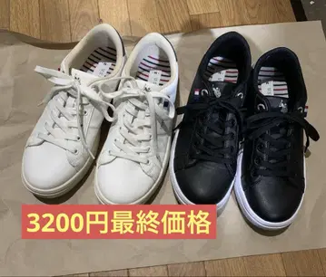 U.S. POLO ASSN. 유에스플로어슨 스니커즈 화이트&블랙 M