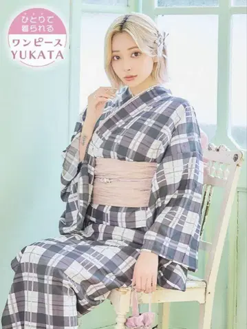 Tika 모노톤 체크 레트로 심플 혼자서도 입을 수 있는 3개 세트