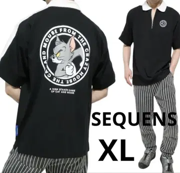 SEQUENS 톰과 제리 지퍼 스트레치 피케 셔츠 톰 XL 루즈핏