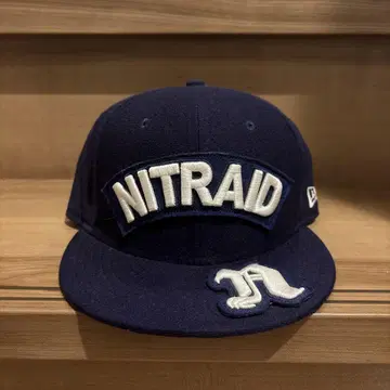 NITRAID 네이비 newera 7 3/8 캡 네이비