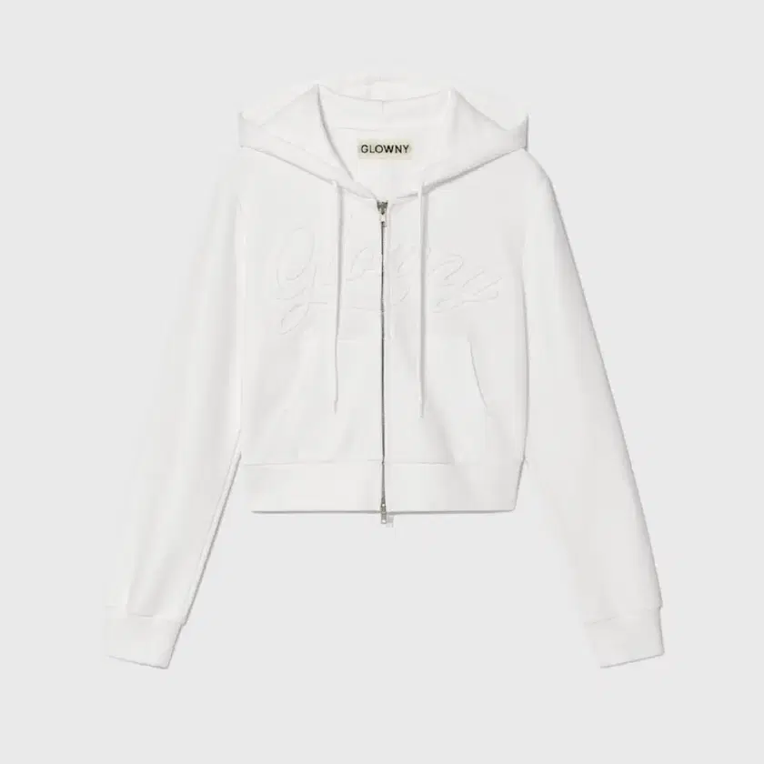 Glowny Jordan Crop Zip-Up White on Bunjang Global Site.