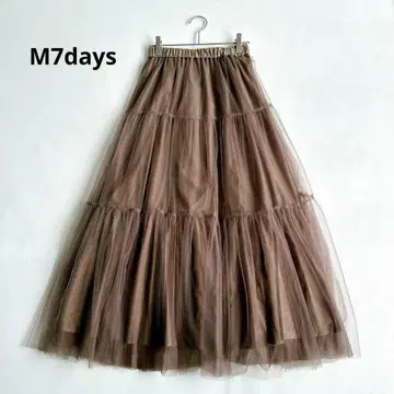 M7days M 세븐 데이즈 튤 리버서블 티어드 스커트 사이즈 0