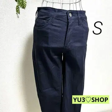 아줄 스키니 팬츠 핏 코튼 네이비 S