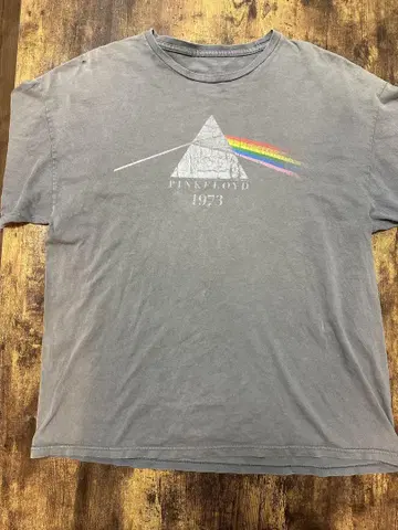Pink Floyd 1973 티셔츠 빈티지 그레이 핑크 플로이드