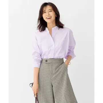 CLASSY 게재! 23구 CANCLINI 밴드 카라 셔츠