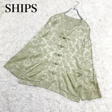 쉽스 새틴 자카드 쿵푸 셔츠 자켓