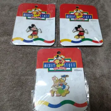 Mickey's Stuff for kids 미키 핀 배지 3개 세트