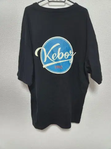 KEBOZ keboz 케보즈 백 프린트 티셔츠 블랙 XL