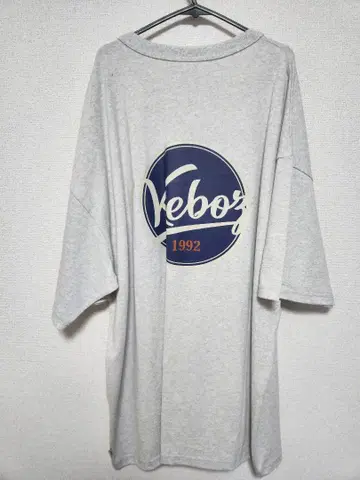 KEBOZ keboz 케보즈 백 프린트 티셔츠 그레이 미사용 새상품 XL