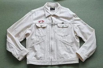 WRANGLER 24MJZ 체인 스티치 내추럴 데님 자켓