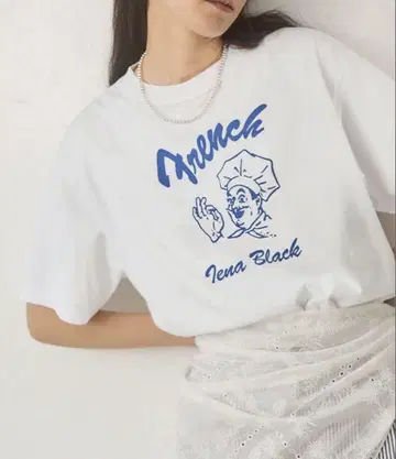 IENA BLACK 프렌치 쿠쿠 티셔츠