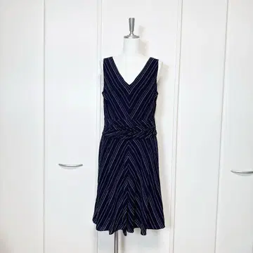 새상품급 RALPH LAUREN 랄프 로렌 플레어 원피스 스트라이프