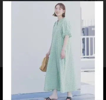 미사용 F by ROSSO 깅엄 체크 원피스 어반 리서치 로쏘