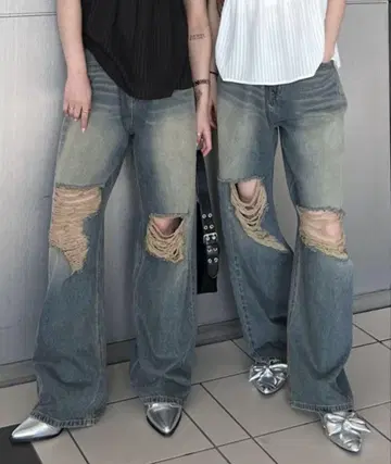 Forever21 [2024SS] 데미지 가공 데님