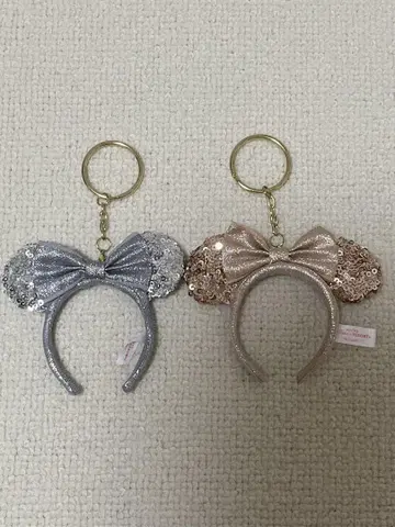 스팽글 미니 마우스 키링 세트