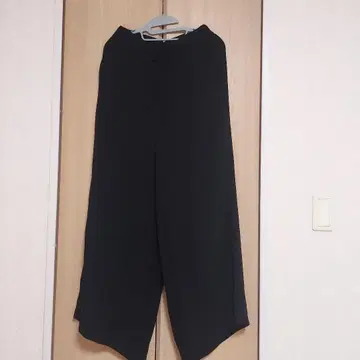 IENA 블랙 와이드 팬츠