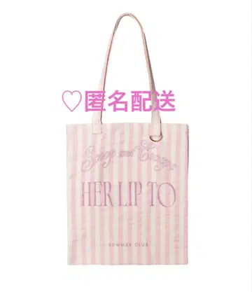 herlipto 아이스크림 핑크 토트백