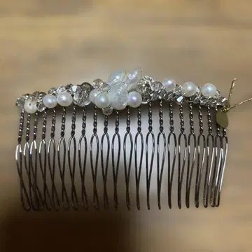 콜렛 말루프 펄 화이트 빗