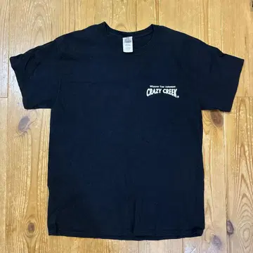 CRAZY CREEK 티셔츠 L 사이즈 블랙