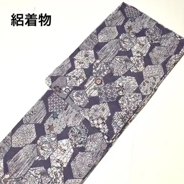 완성품 여름 기모노 폴리에스테르 명주 기모노 새상품 No.2532