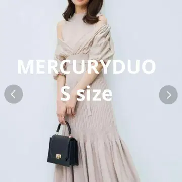 MERCURYDUO] 이 소재 도킹 플레어 니트 원피스 S