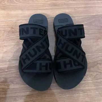 헌터 블랙 샌들 24cm