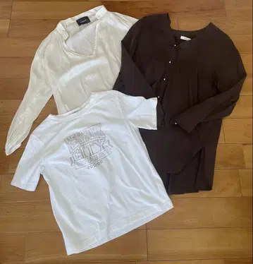 저렴한 3개 세트 LOUNGEDRESS 라운지 드레스 셔츠 로고 티셔츠