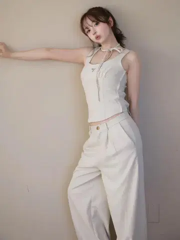 앤드메리 도나 리본 팬츠 세트