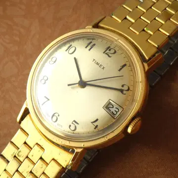 1970년대 빈티지 타이맥스 TIMEX 날짜 표시 수동 와인딩 손목시계