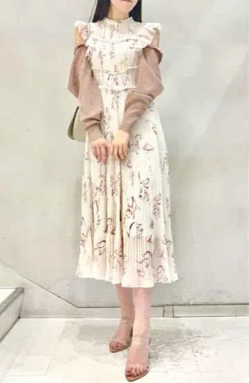 스나이델 시어 프릴 볼레로 가디건