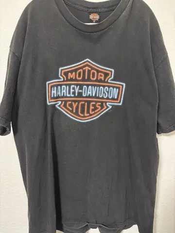 HARLEY-DAVIDSON 빅 실루엣 티셔츠 블랙