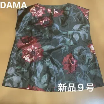 DAMA 꽃무늬 슬리브리스 튜닉 새상품