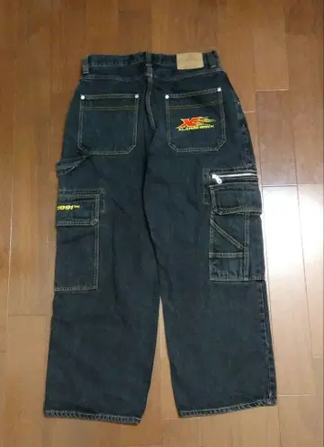 XLARGE 엑스라지 블랙 카고 데님 청바지 34
