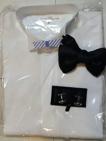 트리트 드레싱 턱시도 화이트 셔츠 M 신랑 3개 세트