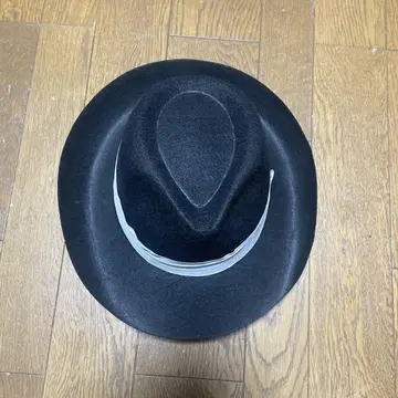 블랙 울 펠트 햇