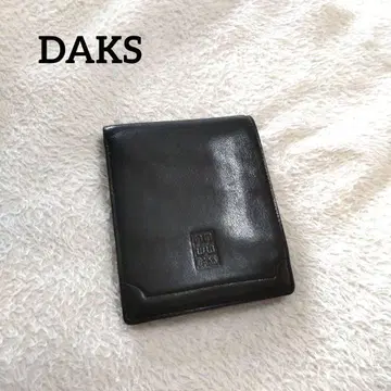 닥스 접이식 지갑 로고 엠보 비즈니스 가죽 얇은 타입 모노그램