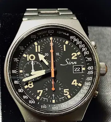 SINN 144 GMT 크로노그래프 ETA Cal.7750 트리튬