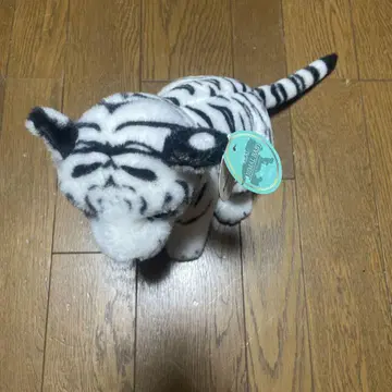 REAL ANIMAL BABY 화이트 타이거 봉제 인형