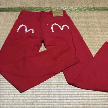 EVISU 에비수 골프 팬츠 카모메 자수 일본제
