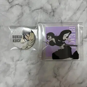 BLEACH WORLD 후목 루키아 아크릴 코스터 캔 배치