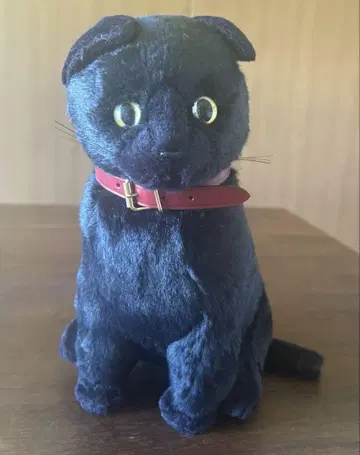 고양이 봉제 인형 일본제 리얼 검은 고양이
