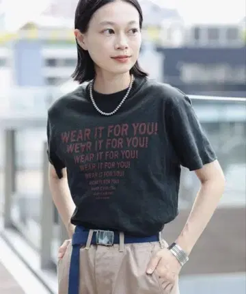빔즈 보이 라인 로고 숏 슬리브 티셔츠