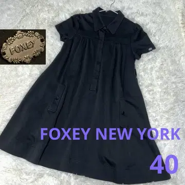 새상품급 FOXEY NEW YORK, 원피스, 블랙, 40, L