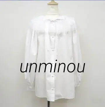 안미누 unminou 튤 칼라 블라우스(WHITE)