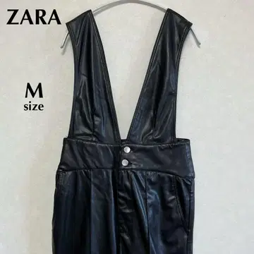 ZARA 자라 M 새상품급 인조 가죽 살로펫 오버롤